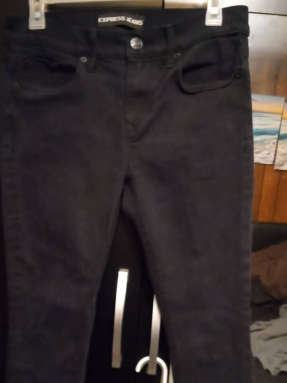 express jeans mid rise leggings black 6S